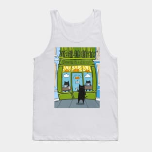 Sunny Side Up Cat Cafe Tank Top